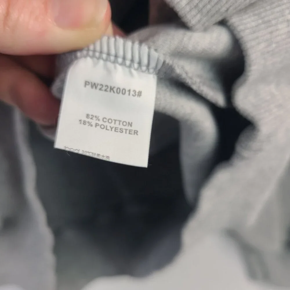 Pre Preworks Gray Half-Zip Pullover Sweatshirt With Embroidered É Logo Size L - Picture 7 of 8